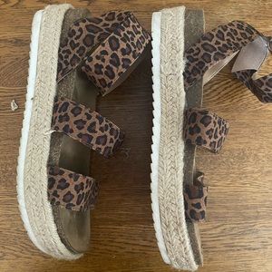 Cheetah print espadrilles